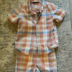 Janie and Jack toddler boy matching set